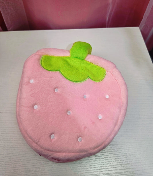 Large capacity strawberry makeup bag